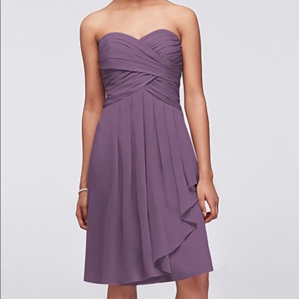 David's Bridal F14847 Wisteria Dress 0